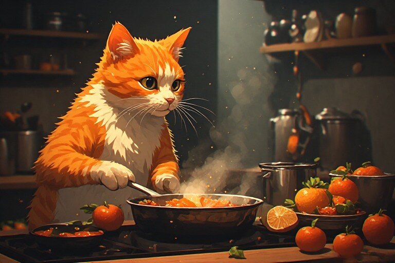 Cooking Cat